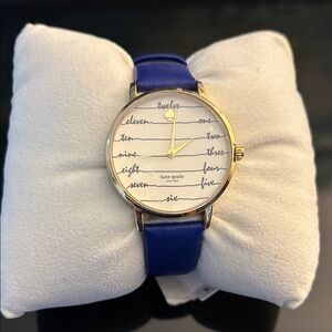Kate Spade Gold and Blue Watch
